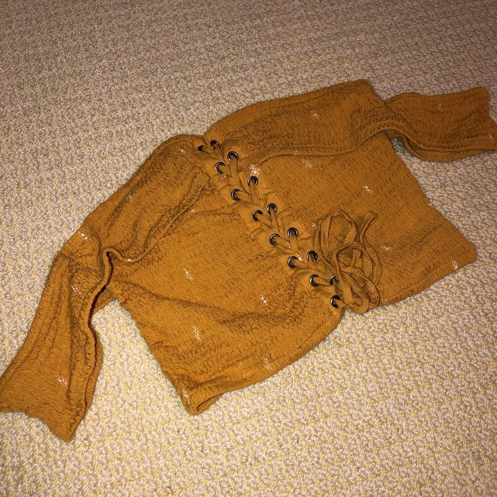 Yellow Cropped Top